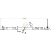 NAPA Brake Hydraulic Hose Line Front Right NBH1280
