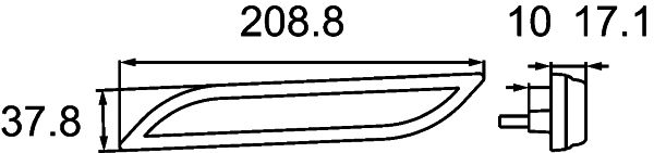 Hella 2PS 013 305-277 Side Marker Light