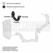 First Line Intercooler Turbo Charge Air Hose FTH1602