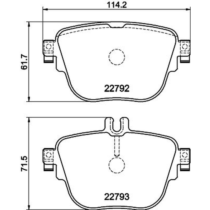 DON Rear Brake Pad Set PCP1604