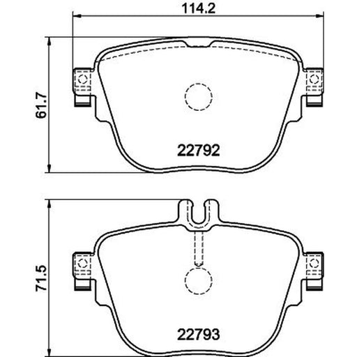 Mintex Rear Brake Pad Set MDB4064