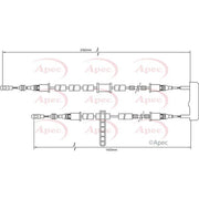 Apec Handbrake Cable Left Rear CAB1395