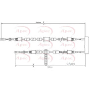 Apec Handbrake Cable Left Rear CAB1395