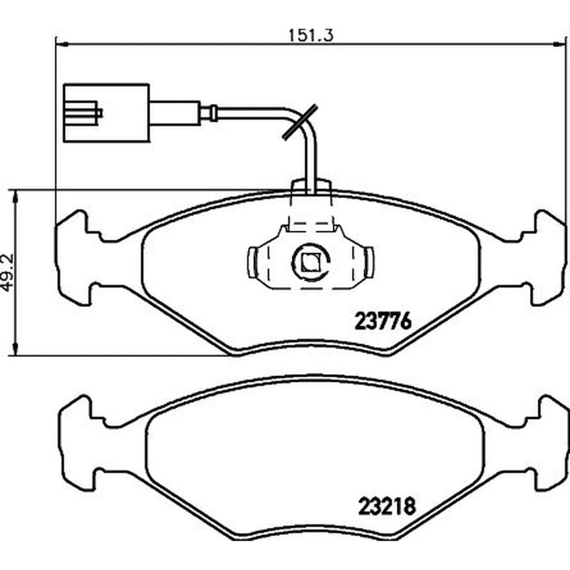 DON Front Brake Pad Set PCP1385