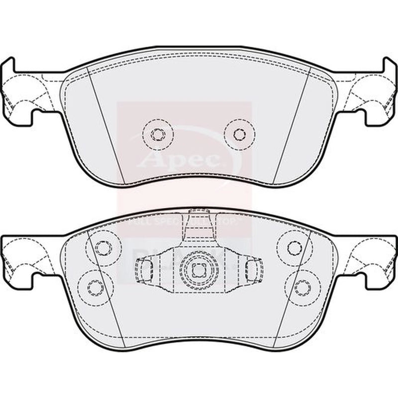 Apec Front Brake Pad Set PAD2207B