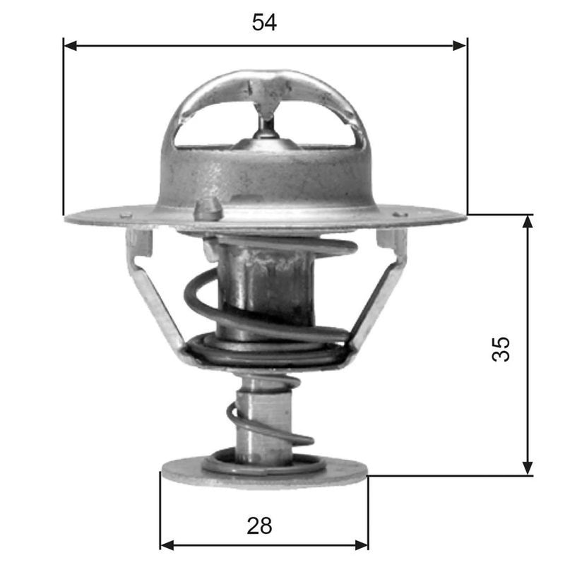 Gates Thermostat,Coolant TH04277