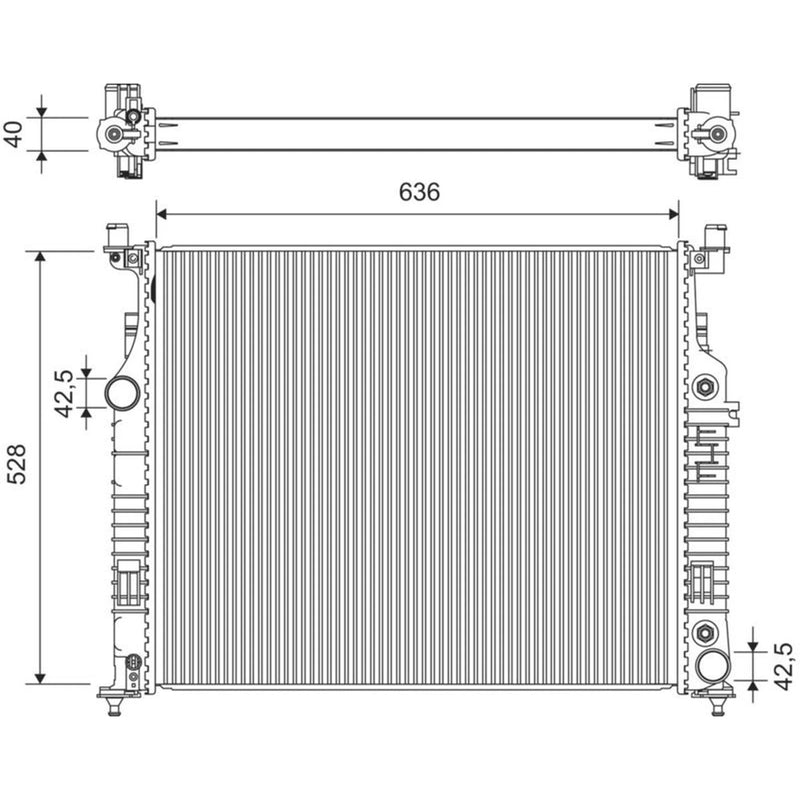 Valeo Engine Radiator 701382
