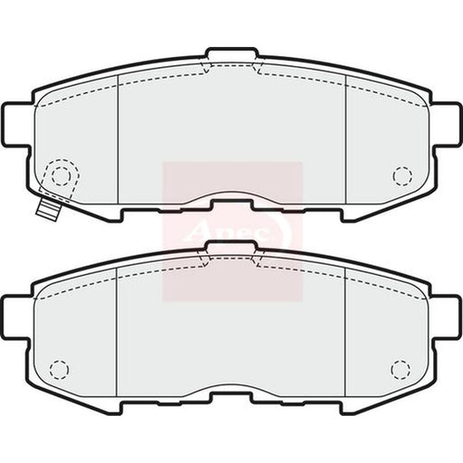 Apec Rear Brake Pad Set PAD1603