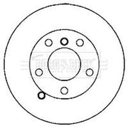 Borg & Beck 2 x Rear Brake Discs BBD5820S