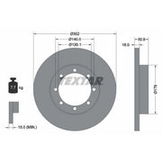 Textar 2 x Solid Brake Discs 92230800