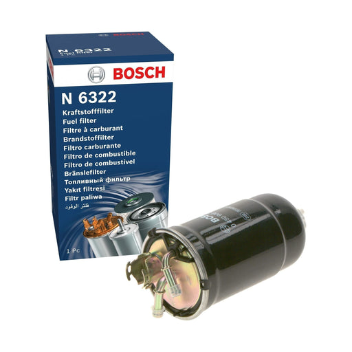 Genuine Bosch Car Fuel Filter N6322 Fits Skoda Fabia Tdi Rs - 1.9 - 03-07 045090 Bosch  - Town Parts