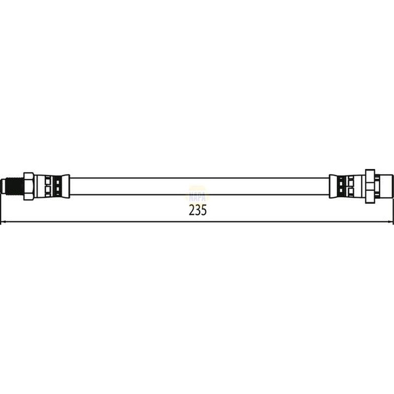 NAPA Brake Hydraulic Hose Line Rear NBH1399