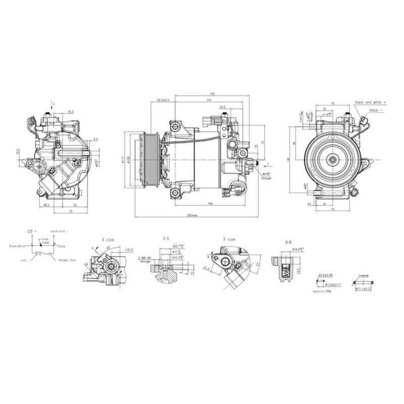 Hella Air Conditioning Compressor 8FK 366 200-841