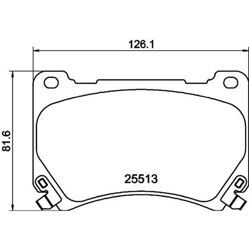 Mintex Front Brake Pad Set MDB3218
