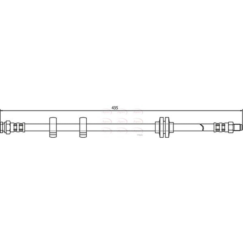 Apec Brake Hydraulic Hose Line Front HOS3040