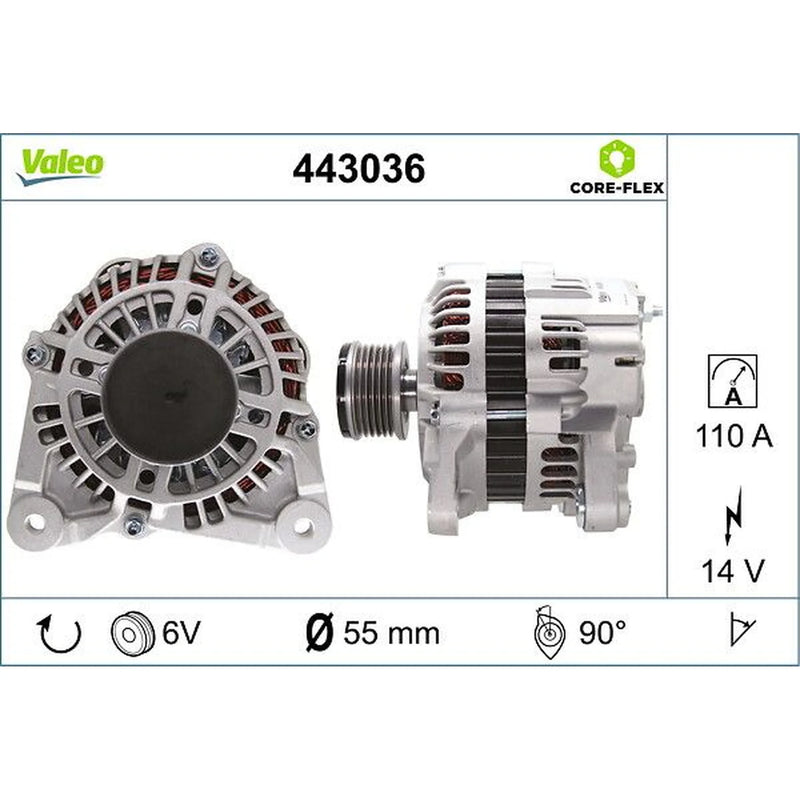 Valeo Car Alternator 12V 443036
