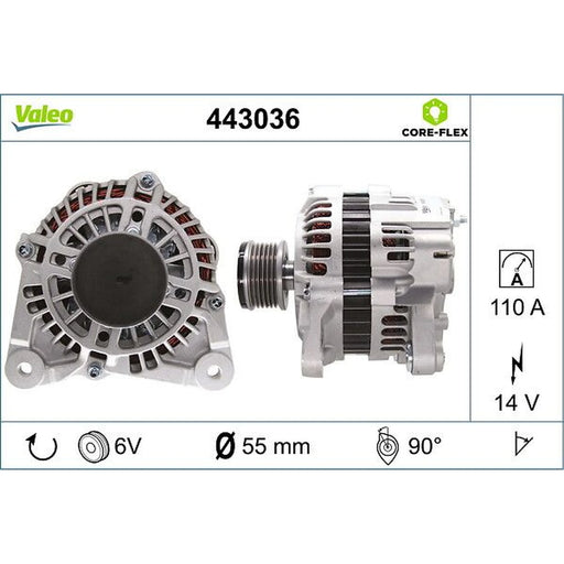 Valeo Car Alternator 12V 443036