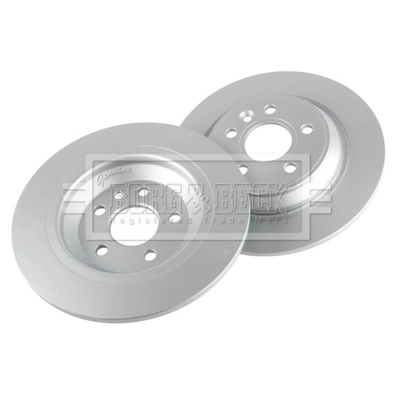 Borg & Beck 2 x Solid Rear Brake Discs BBD4730