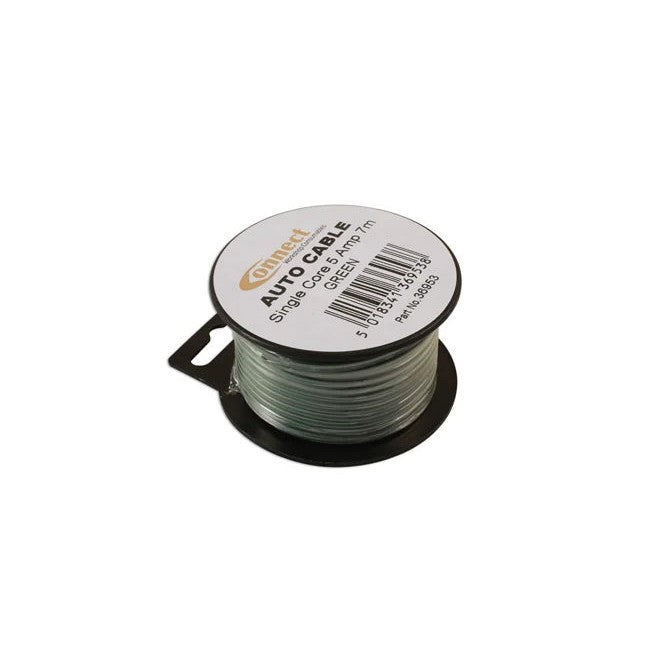 Connect Green Single Core Auto Cable 9/0.30 7m - CPL