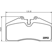 Mintex Front Brake Pad Set MDB1457