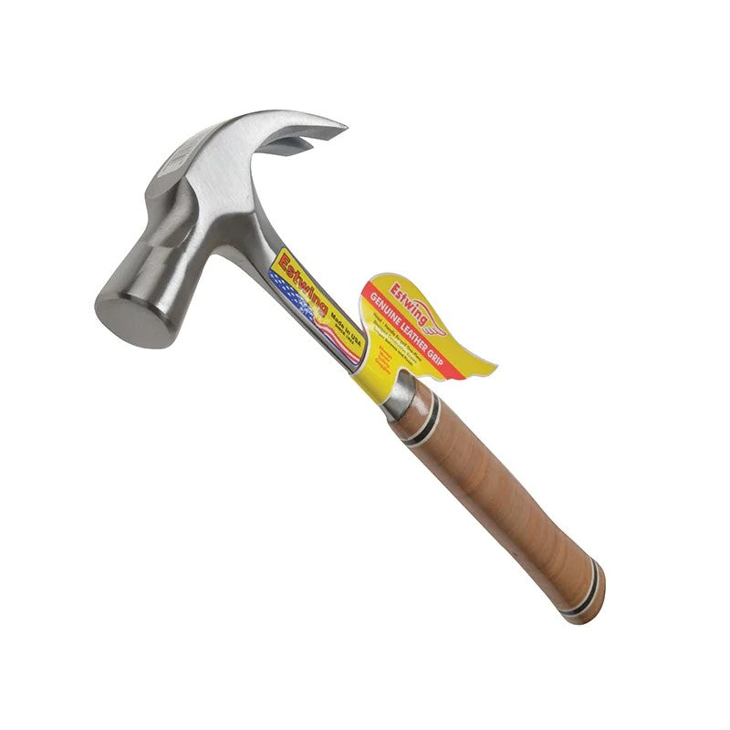 Estwing E24C Curved Claw Hammer - Leather Grip 680g (24oz) - E24C