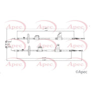 Apec Handbrake Cable Left Rear CAB1786