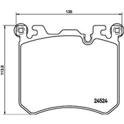 Mintex Front Brake Pad Set MDB3128