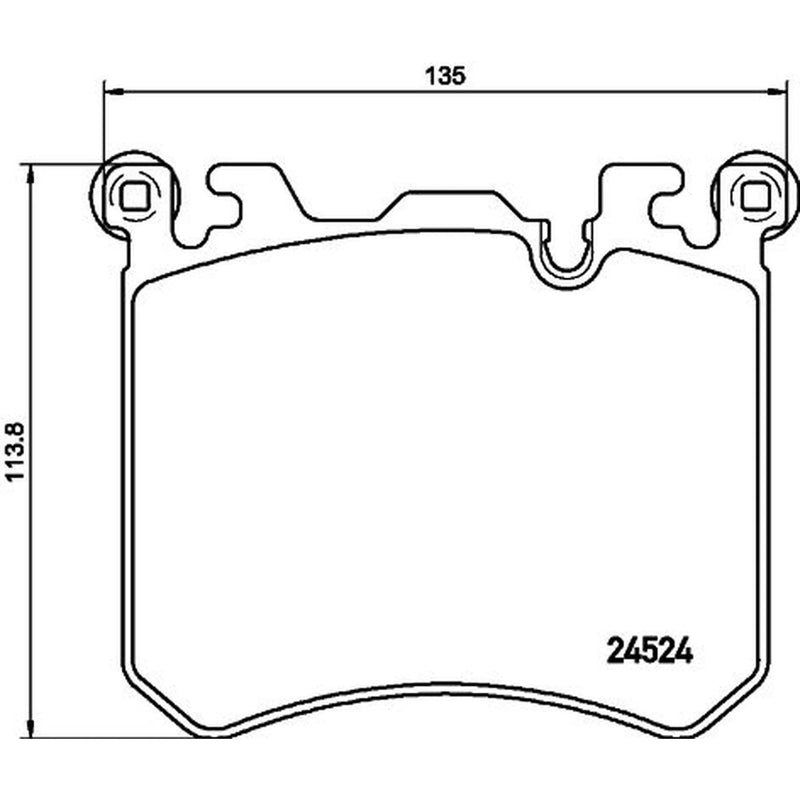 Mintex Front Brake Pad Set MDB3128