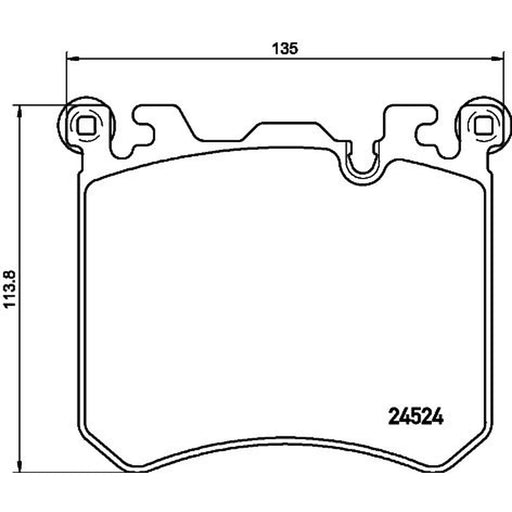 Mintex Front Brake Pad Set MDB3128