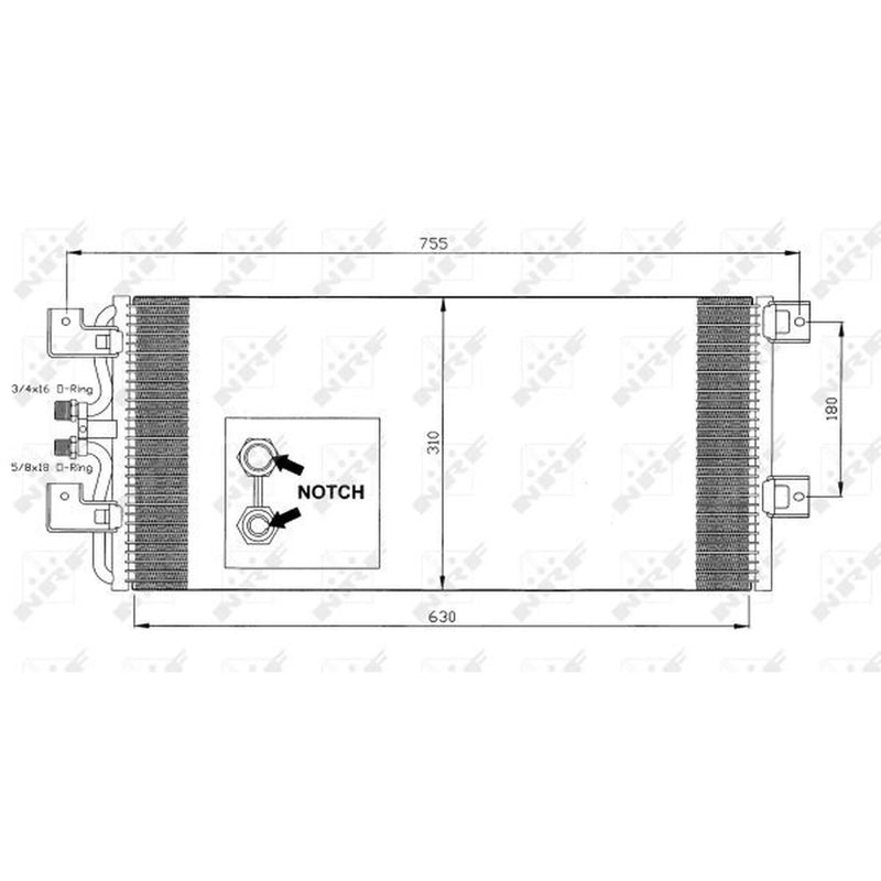 NRF Air Conditioning Condenser 35140