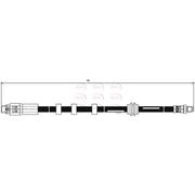 Apec Brake Hydraulic Hose Line Front HOS3812