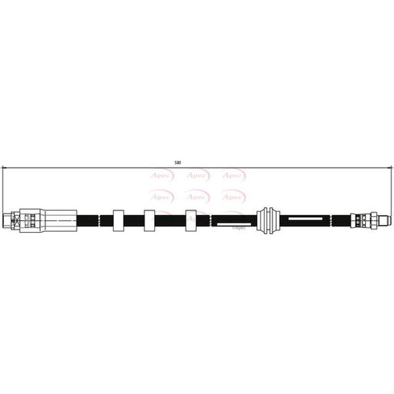 Apec Brake Hydraulic Hose Line Front HOS3812