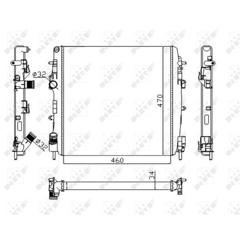 NRF Engine Radiator 58317A