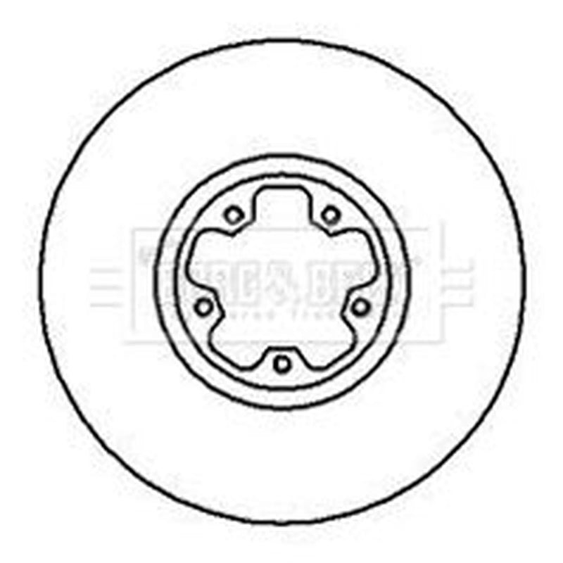Borg & Beck 2 x Vented Front Brake Discs BBD4221