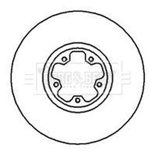Borg & Beck 2 x Vented Front Brake Discs BBD4221