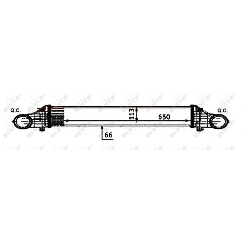 NRF Intercooler (Charge Air Cooler) 30502
