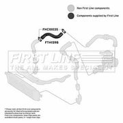 First Line Intercooler Turbo Charge Air Hose Right FTH1598