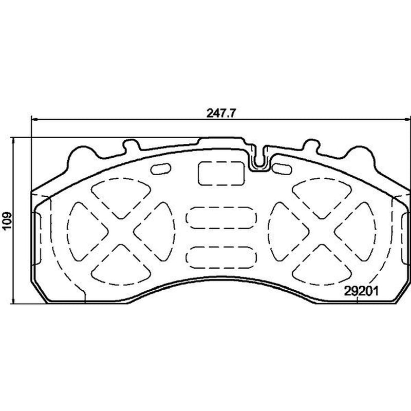 DON Front Brake Pad Set CVP105K