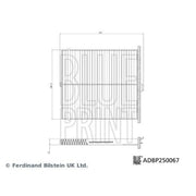 Blue Print Cabin Air Filter (Pollen Filter) ADBP250067