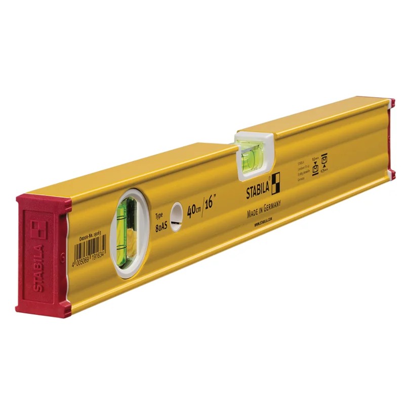 Stabila 80 AS Spirit Level 2 Vial 19163 40cm - 19163