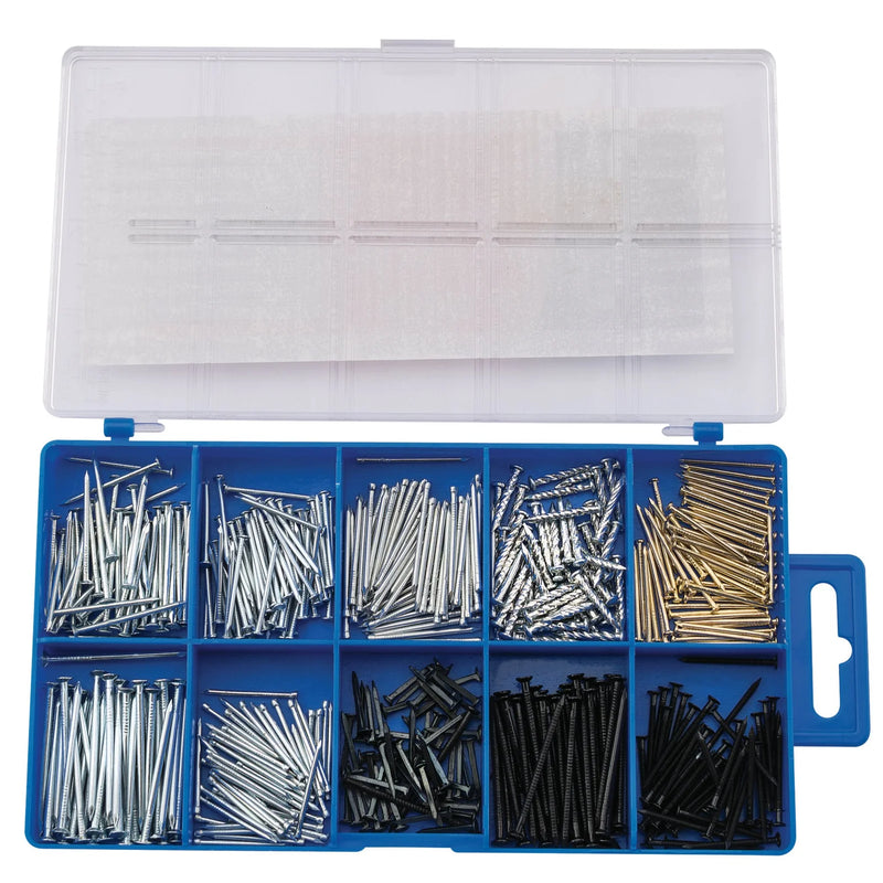 Draper Nail and Pin Assortment 485 Pieces