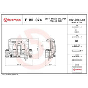 Brembo Brake Caliper Assembly FBR074