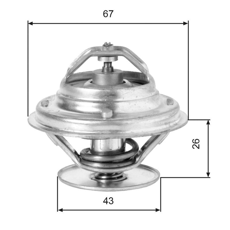 Gates Thermostat,Coolant TH05586G1