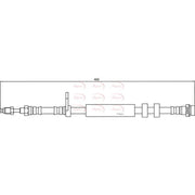 Apec Brake Hydraulic Hose Line Front HOS4146