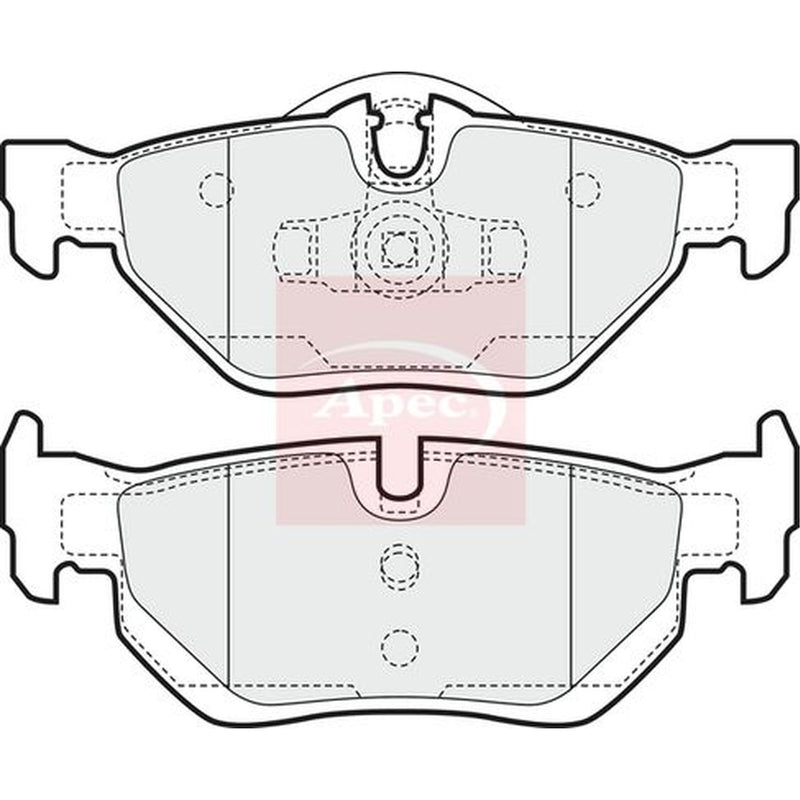 Apec Rear Brake Pad Set PAD1447