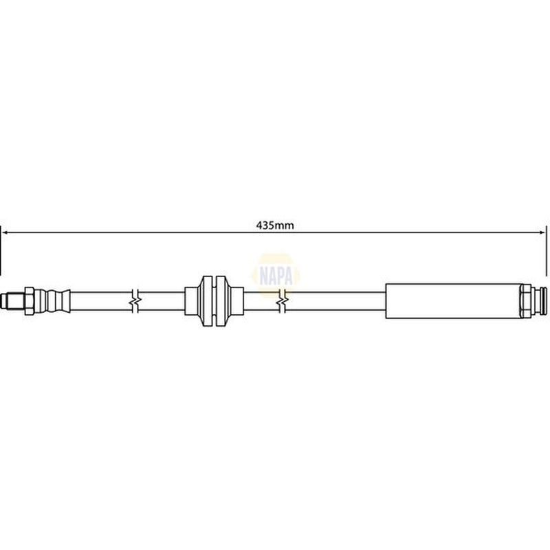 NAPA Brake Hydraulic Hose Line Front NBH1270