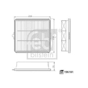 Febi Engine Air Filter 196181