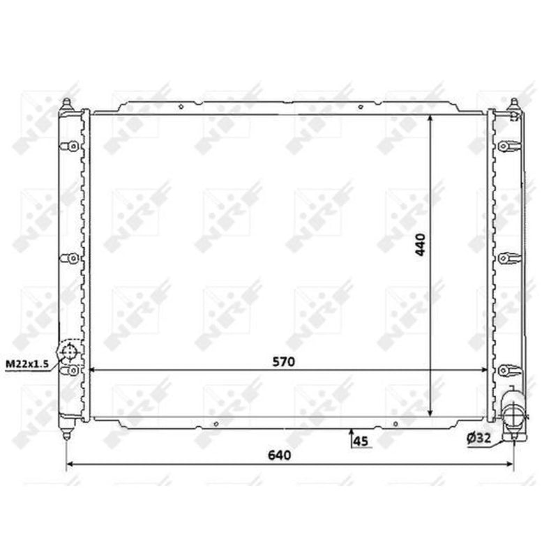 NRF Engine Radiator 53944