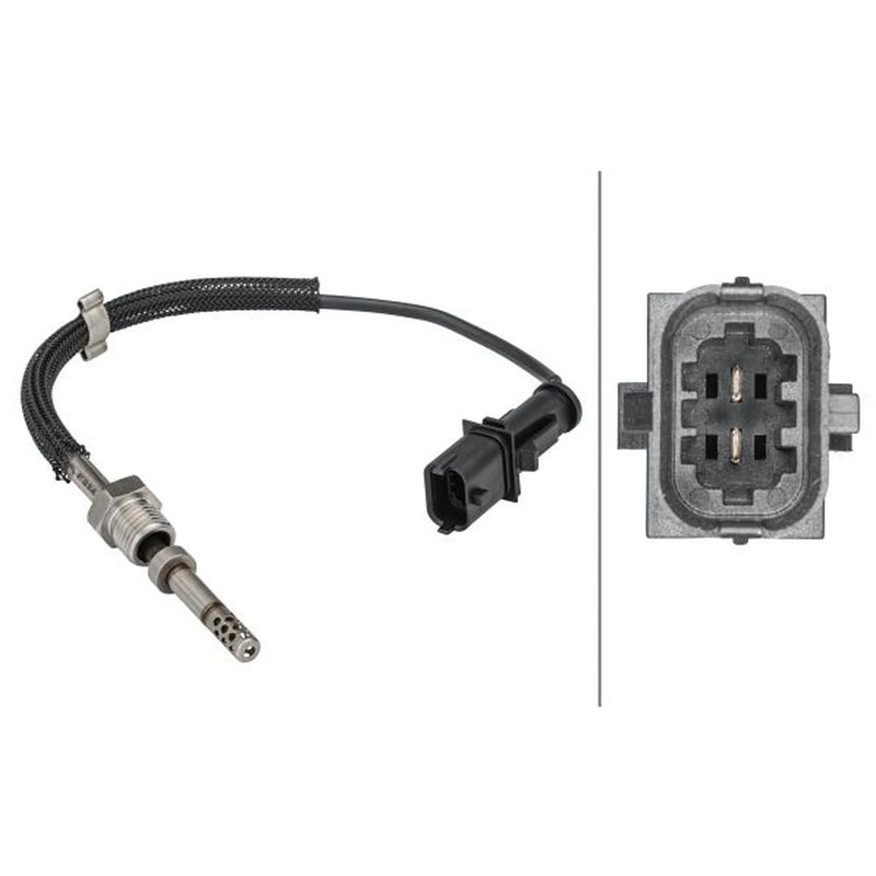 Hella Exhaust Gas Temperature Sensor before soot particulate f 6PT 358 181-461