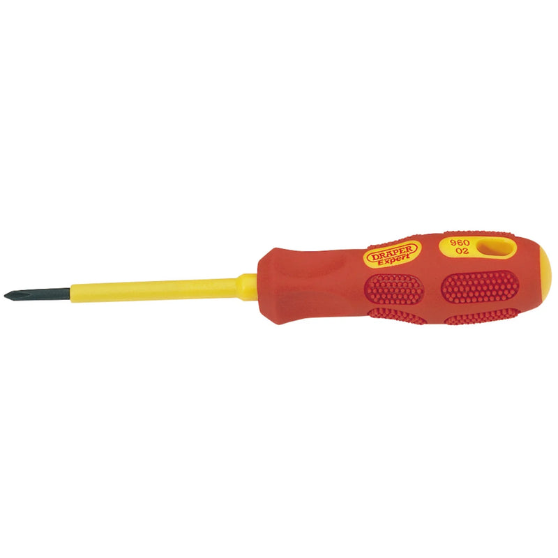 Draper Expert VDE Insulated Cross Slot Screwdriver - Multi Size Options